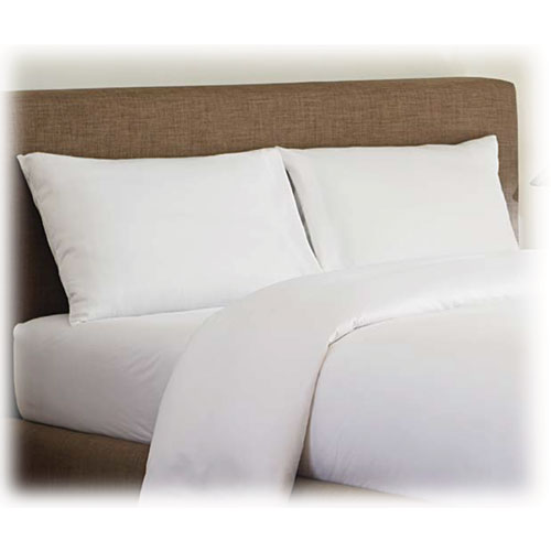 white bed sheets and pillowcases